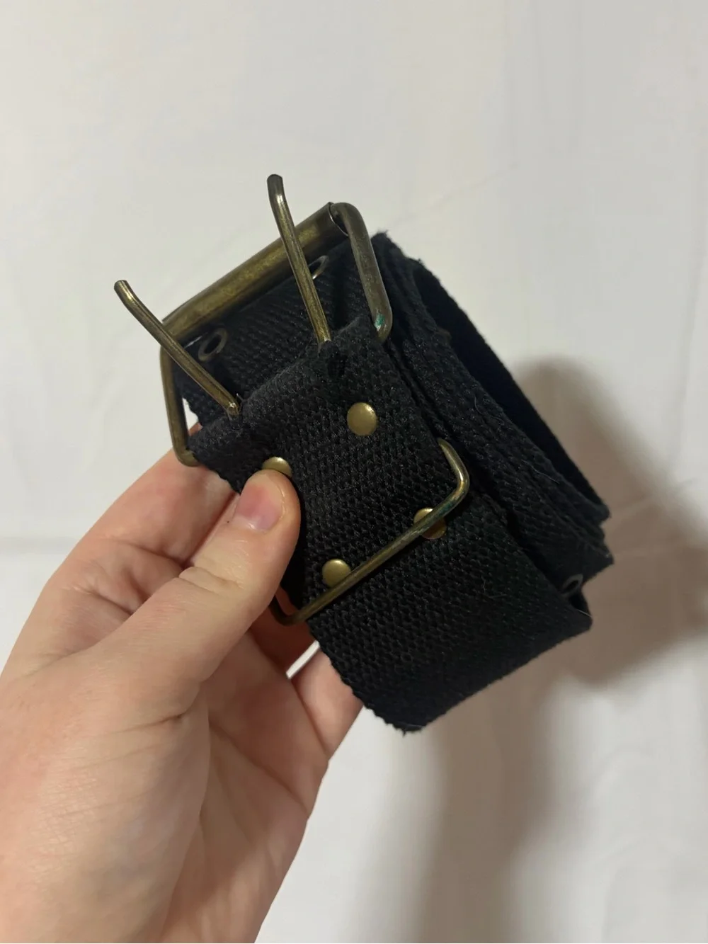 Black Canvas Belt